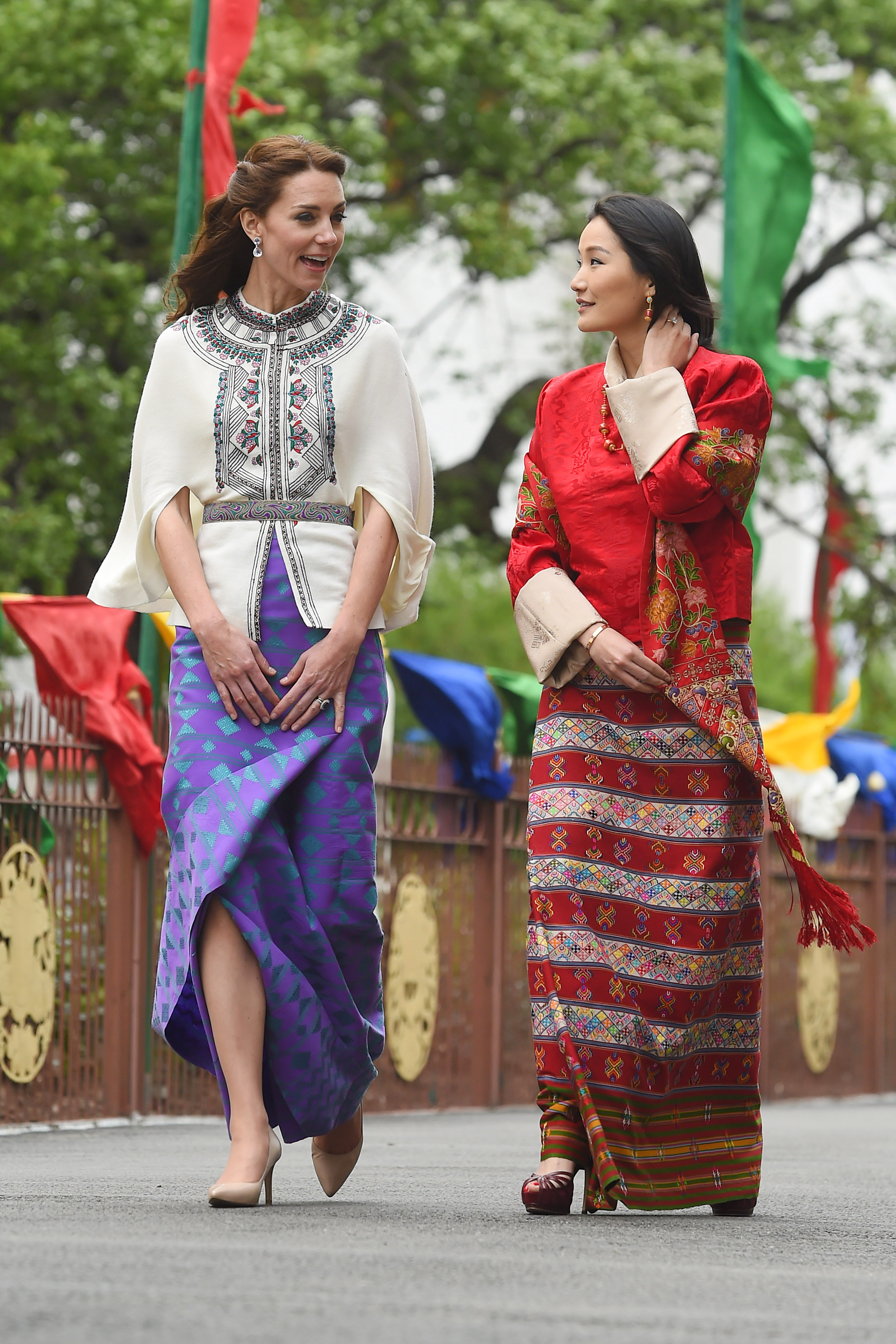 The Duchess of Cambridge and the Queen of Bhutan