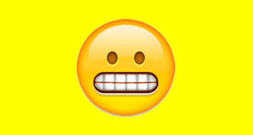 Barred Grin Emoji 