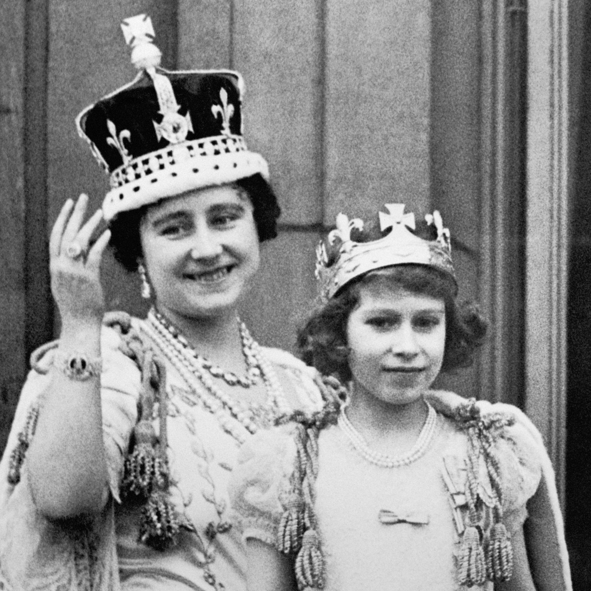 Princess Elizabeth and Queen mother