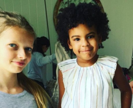 Blue Ivy and Apple Paltrow
