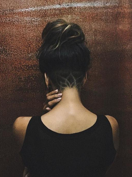 Halle Berry hair tattoo