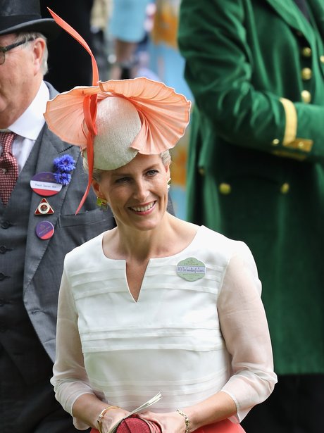 Sophie Countess of Wessex attends Royal Ascot in a show-stopping hat ...