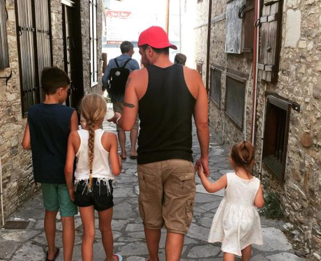 Peter Andre With Family In Cyprus