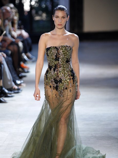 bella hadid, Fendi, anniversary, show, rome