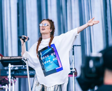 Jess Glynne on stage at Wireless Festival 2016