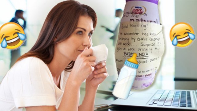 Surprise! You've been drinking my breast milk!': Woman gets revenge on  office thief who stole her 'cream' from the fridge with hilarous note