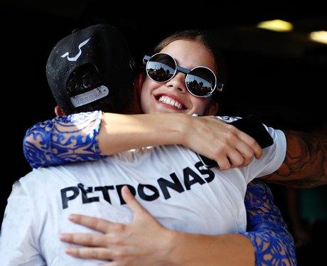 Lewis Hamilton, hugs, Barbara Palvin, Hungarian, G