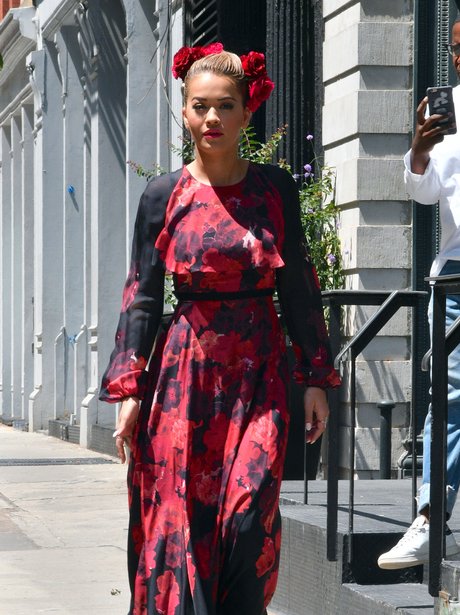 Rita Ora wears a latin style dress in New York. - Best Celebrity ...
