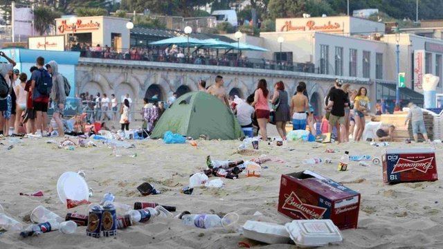 Bournemouth Beach Litter Protest - Heart Dorset