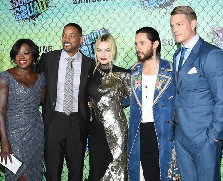 The cast of Suicide Squad at premiere