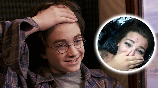 harry potter scar tattoo