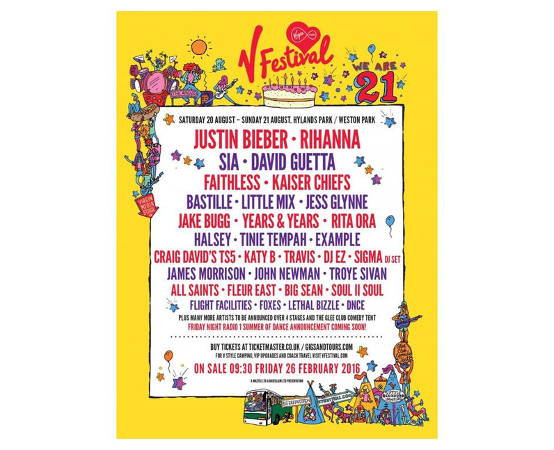 V Festival Posters Through The Years - V Festival Posters Through The Years  - Heart Essex