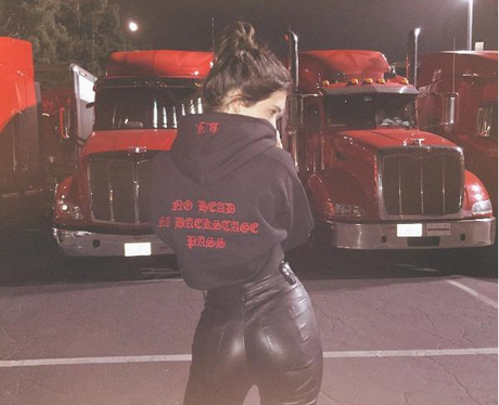 Kendall Jenner Rocks Yeezy Gear At Guns N' Roses C