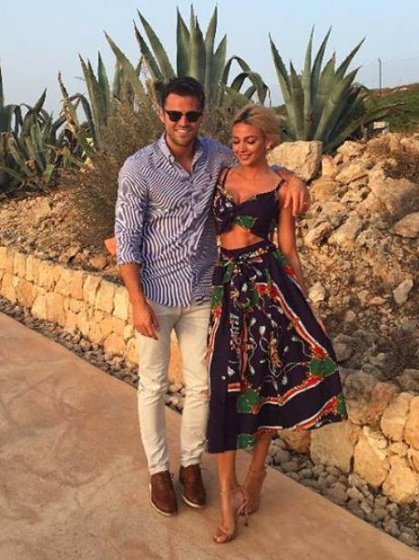 Mark Wright and Michelle Keegan romantic dinner da