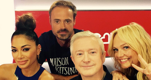Nicole Scherzinger & Louis Walsh With Jamie & Emma