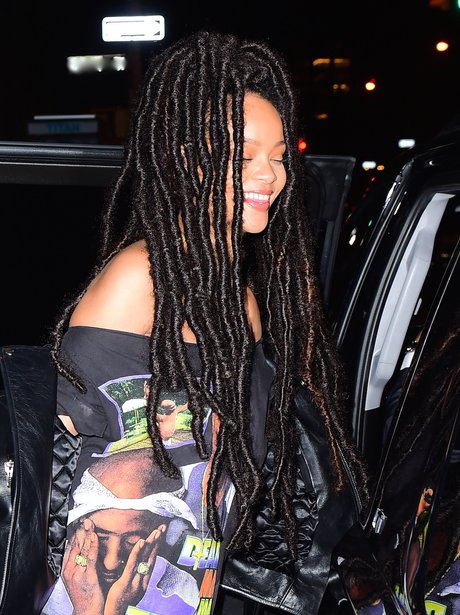 Rihanna Shows Off Her New Dreadlocks During A Night Out Best Celebrity Pictures Heart