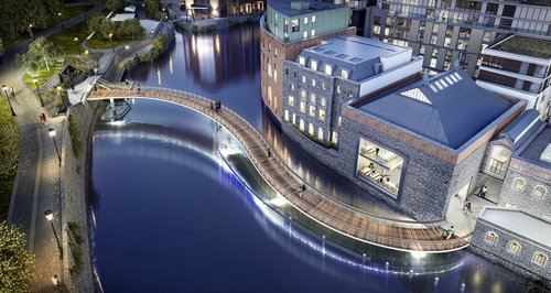 Finzels Reach Bridge, Bristol. CGI