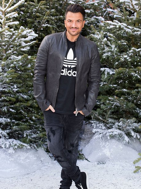 Peter Andre in the snow at the Ideal Homes Show 20