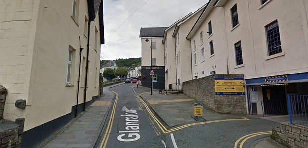 View of street where homeless sleeper was attacked