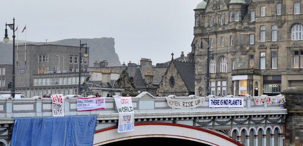 Protest - Bridges Not Walls
