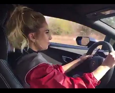 Lady Gaga on way to rehearsal for Super bowl