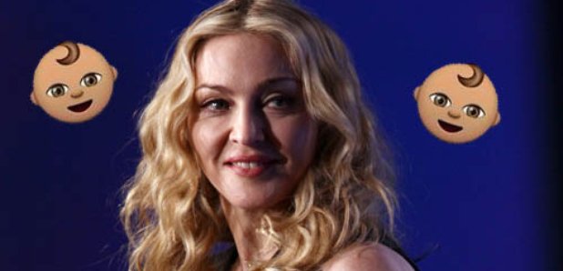 Madonna Getting Twin Girls Canvas