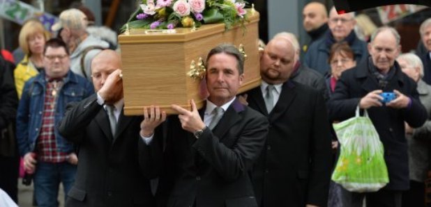 Gorden Kaye Funeral Allo Allo