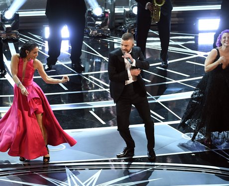 Justin Timberlake performs at the Oscars 2017