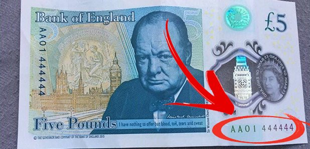 How much is an AK47 £5 note worth and what are the Jane Austen fivers with  the valuable serial numbers?