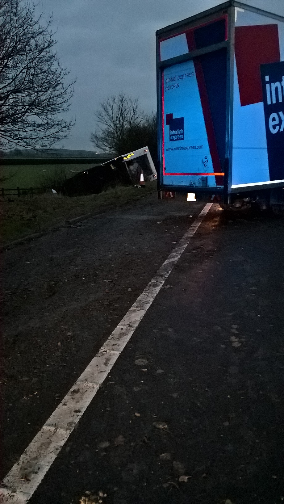  M40 lorry crash 