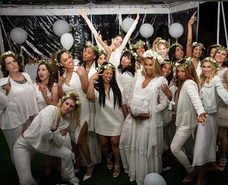 Ciara Glows At Her All-White Baby Shower