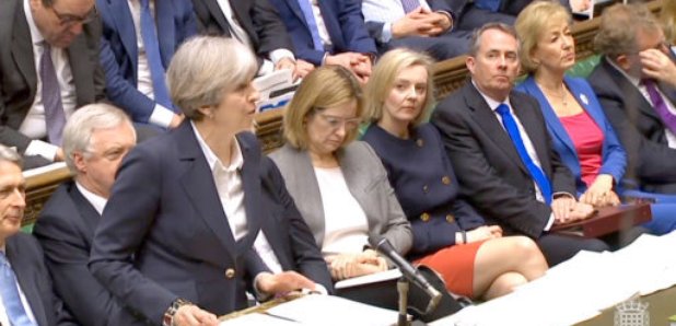 Theresa May delivering Article 50