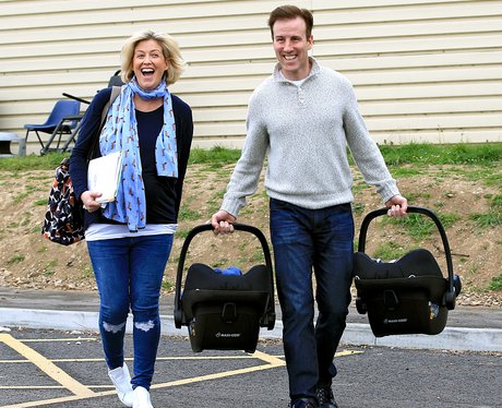 Anton Du Beke and Hannah and twins