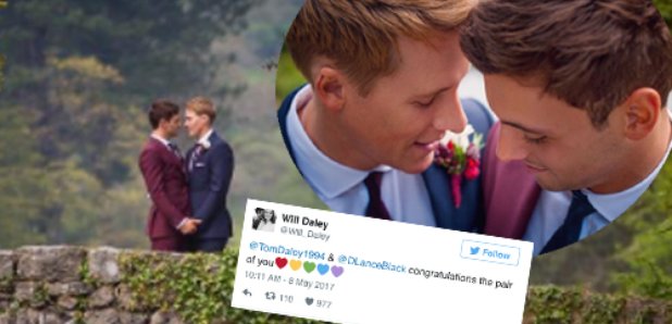 Tom Daley wedding Letter Canvas
