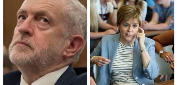 Jeremy Corbyn and Nicola Sturgeon