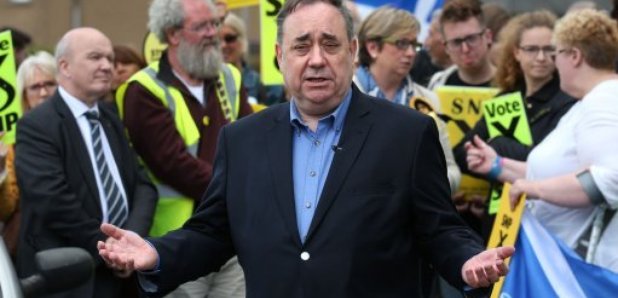 Alex Salmond on the campaign trail