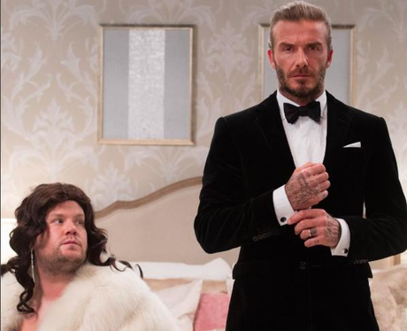 David Beckham and James Corden team up for hilarious James Bond skit ...