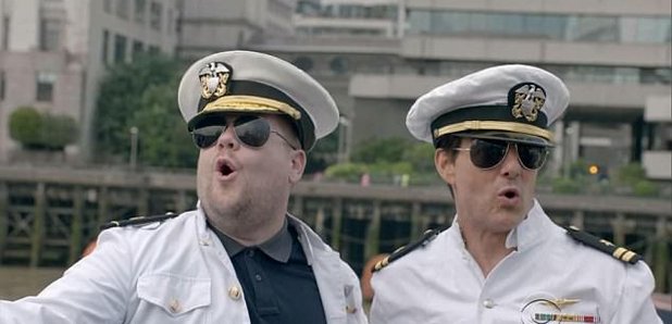 James Corden and Tom Cruise Late Late Show UK