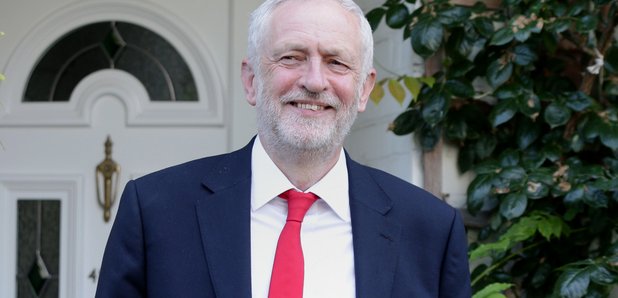 Jeremy Corbyn outside home
