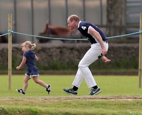 Mia Tindall gives Prince William a workout at the