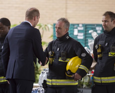 Prince William meets emergency services