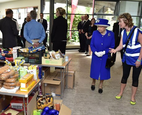 Queen Elizabeth II visit shelter after disaster