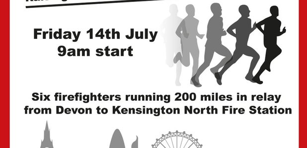 DS firefighters run4Grenfell