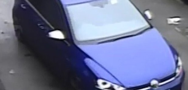 A car allegedly involved in an attack in Boro
