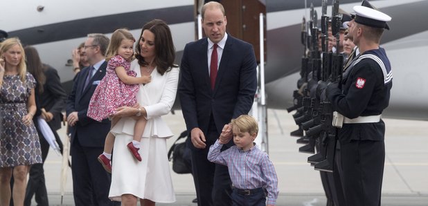 Prince William and Kate with Prince George and Pri