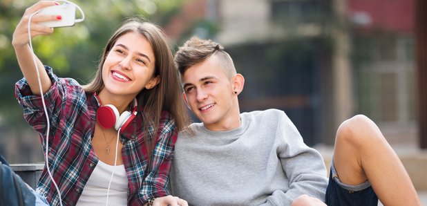 Happy young relationship couple