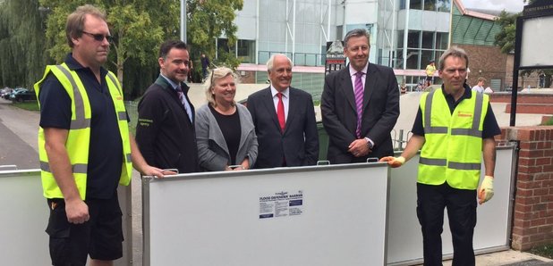 Winchester flood wall unveiled