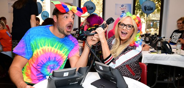 Jamie Theakston and Emma Bunton during Global's Ma