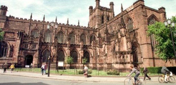 Outside of Chester Cathedral