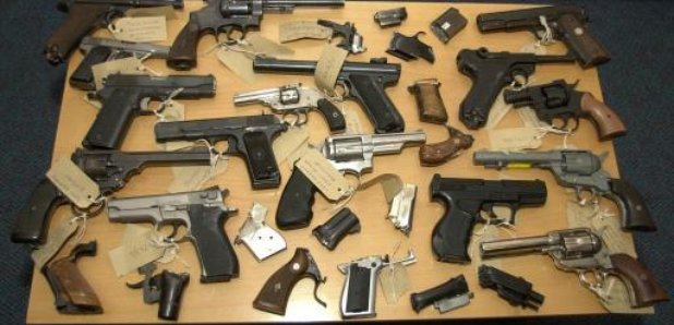 Firearms handed in to police